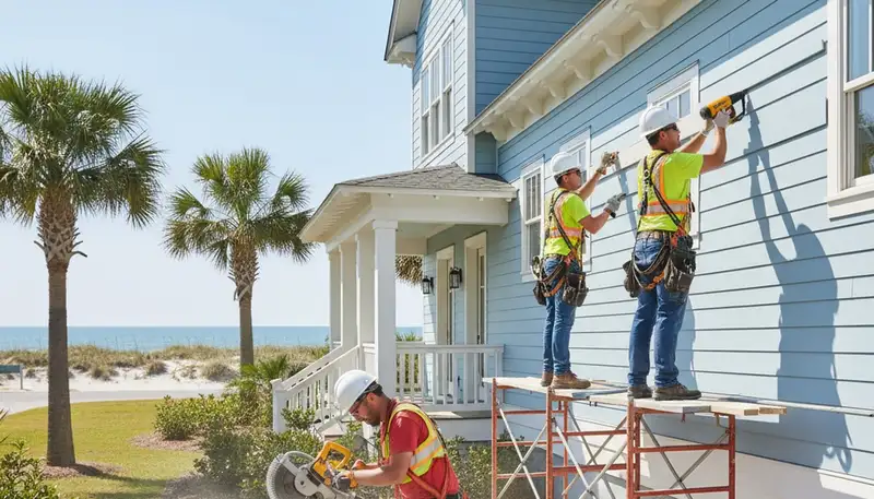 Vinyl siding installation for Jacksonville, FL homes by a professional siding contractor