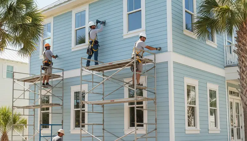 Vinyl siding installation in Jacksonville, FL for a professional home exterior upgrade