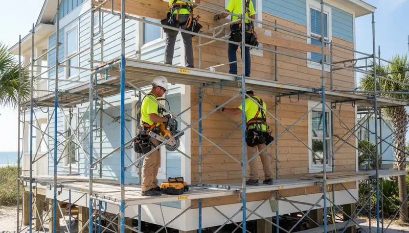 Vinyl siding installation service in Jacksonville, FL for homes by a local siding contractor