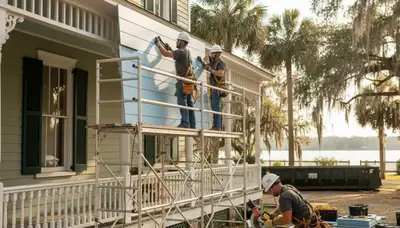 Vinyl siding installation in Jacksonville, FL by a professional siding contractor