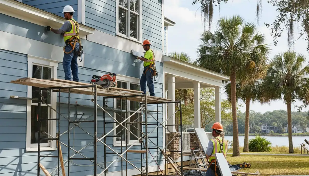 Vinyl siding installation in Jacksonville, FL for a residential home exterior