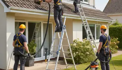 Jacksonville, FL gutter cleaning service by FX Remodeling & Exteriors for home water protection