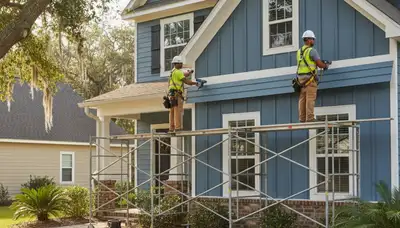 Vinyl siding installation for Jacksonville, FL homes by local siding contractors