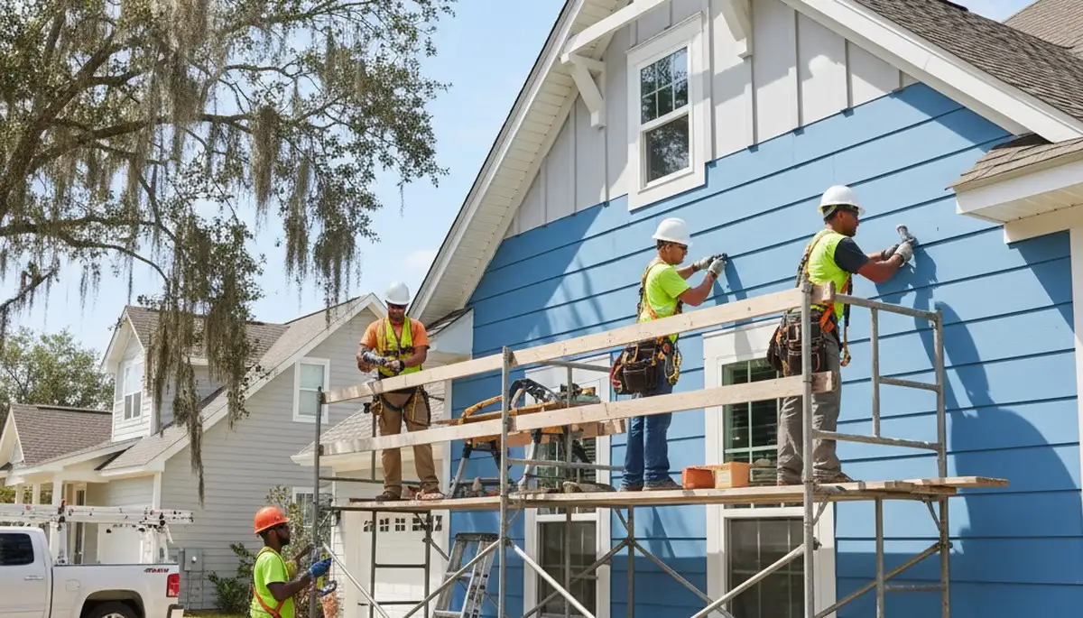 Vinyl siding installation in Jacksonville, FL by a professional siding contractor