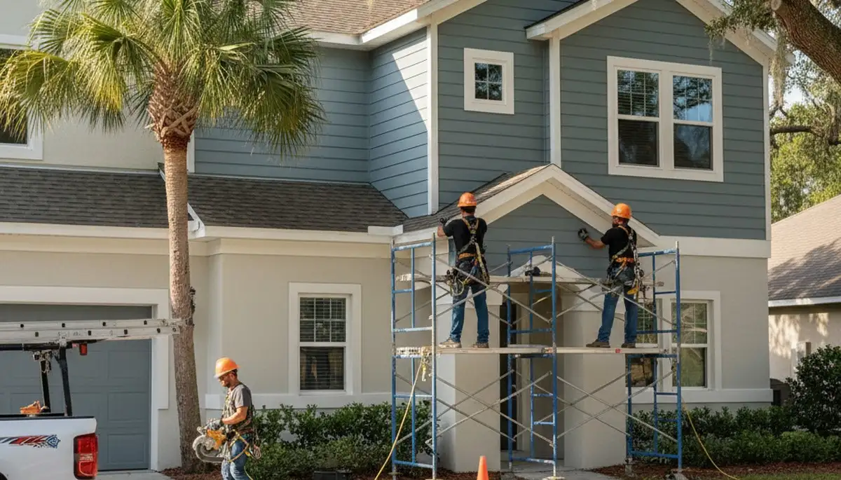 Vinyl siding installation for Jacksonville, FL homes by a professional siding contractor
