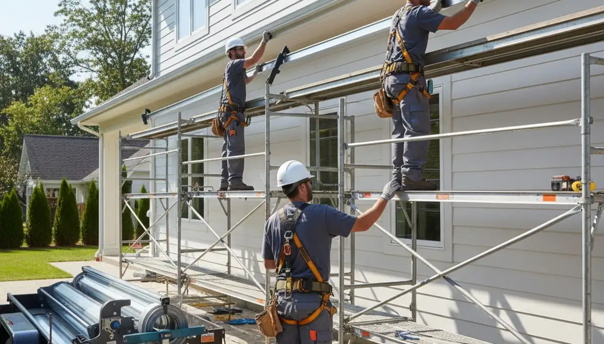 Seamless gutter installation in Jacksonville, FL for home rain and stormwater protection