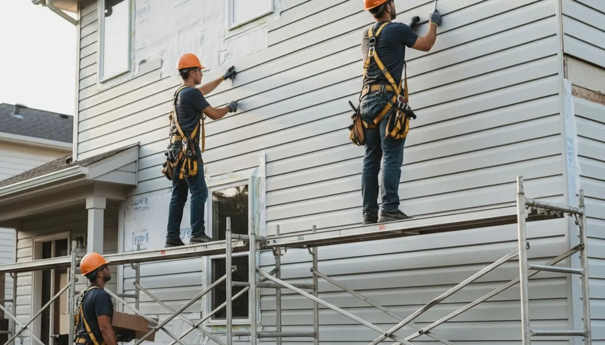 Vinyl siding installation on a Jacksonville, FL home by FX Remodeling & Exteriors