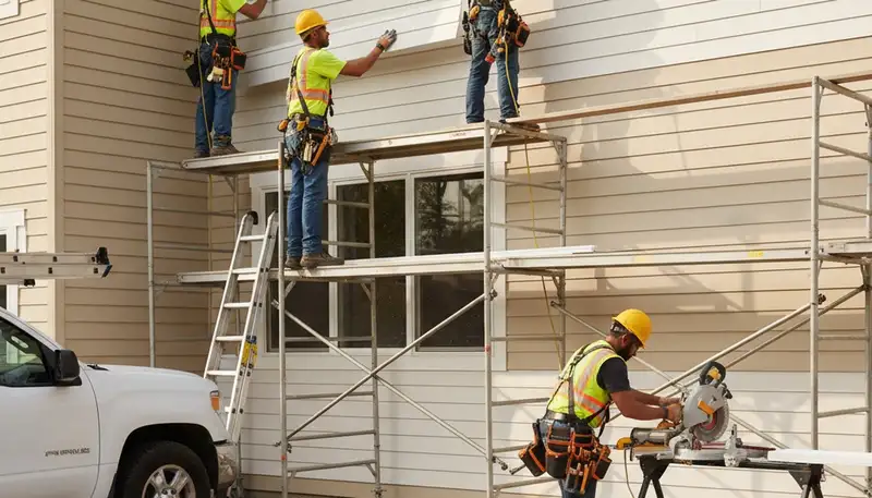 Vinyl siding installation on a Jacksonville, FL home for durable, weather-resistant exterior protection